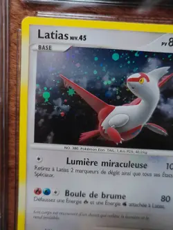 2008 Pokemon FRENCH POP Series 7 Latias #3 Cosmos Holo CGC 10 GEM MINT Low Pop - Image 3