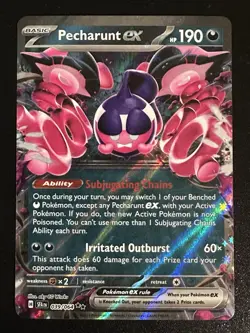 Pecharunt EX 039/064 Pokemon Shrouded Fable Double Rare Holo NM - Image 1