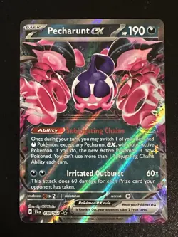 Pecharunt EX 039/064 Pokemon Shrouded Fable Double Rare Holo NM - Image 5