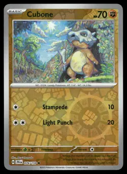 Cubone 076/159 Common Journey Together Pokemon Reverse Holo Lightly Played - Image 1