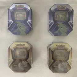 Pokemon TCG 2 Slaking & 2 Tyranitar - Lot Of 4 New Sealed Collectors Tins - Image 1