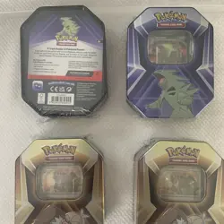 Pokemon TCG 2 Slaking & 2 Tyranitar - Lot Of 4 New Sealed Collectors Tins - Image 2