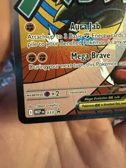 Mega Lucario Ex Mega Attack Rare Promo Pokemon Ascended Heroes Poster Collection - Image 5