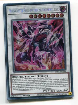 Yu-Gi-Oh! Vernarbter Rotdrachen Erzunterweltler Secret Rare RA05-DE044 - Image 1