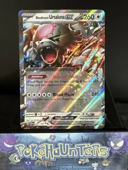 Pokemon Card Bloodmoon Ursaluna ex 141/167 Double Rare Twilight Masquerade NM - Image 1
