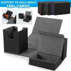 Magnetic PU Leather Deck Case Storage Box 200+Card ForMTG PTCG Trading Card Game - Image 1