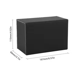 Magnetic PU Leather Deck Case Storage Box 200+Card ForMTG PTCG Trading Card Game - Image 2