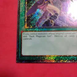 YuGiOh Black Magician Girl Platinum Error Card Holo Japanese - Image 3