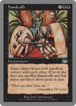Handcuffs NonFoil Unglued 32 NM MTG - Image 1