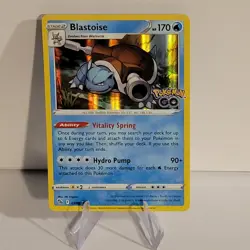 Blastoise 017/078 Pokemon GO PGO Pokemon TCG Holo LP - Image 1