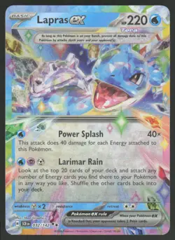 Lapras ex 32/142 Double Rare Stellar Crown Pokemon Near Mint - Image 1