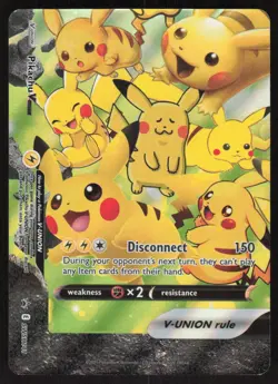 Pikachu V-Union SWSH141 Holo Promo Sword & Shield Promo Pokemon Near Mint - Image 1