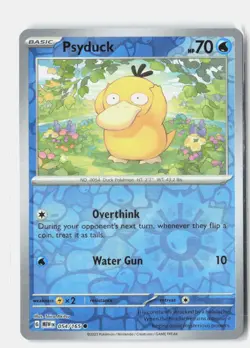 Psyduck Reverse Holo 054/165 Common 151 Pokemon Near Mint - Image 1