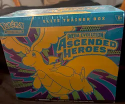 Pokemon TCG Ascended Heroes Elite Trainer Box NEW SEALED Charger Disc SHIPPING - Image 1