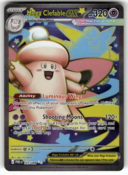 Mega Clefable ex 103/088 Ultra Rare Perfect Order Pokemon Near Mint - Image 1