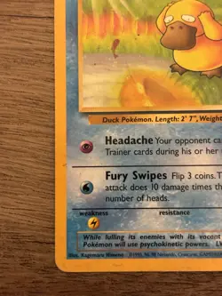 Pokemon TCG Psyduck Fossil Set Basic Psychic Common 53/62 1999 English - Image 5