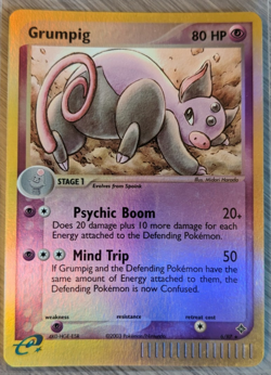Pokemon Grumpig 6/97 Dragon Reverse Holo LP - Image 1