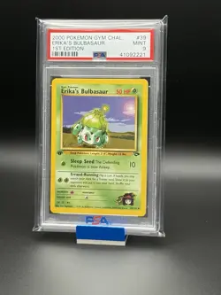Erika's Bulbasaur [1st Edition] #39 Pokemon Gym Challenge - PSA 9 - Image 1