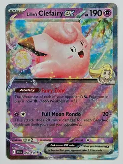 Pokemon TCG - 056/159 Lillie's Clefairy ex Journey Together Double Rare - Image 1