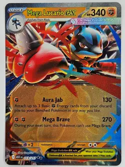Pokemon TCG - 113/217 Mega Lucario ex Ascended Heroes Double Rare - Image 1