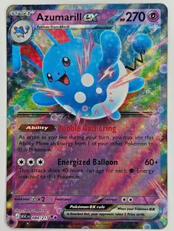 Pokemon TCG - 084/217 Azumarill ex Ascended Heroes Double Rare - Image 1