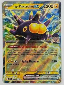 Pokemon TCG - 068/217 Hop's Pincurchin ex Ascended Heroes Ultra Rare - Image 1
