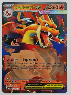 Pokemon TCG - 022/217 Mega Charizard Y ex Ascended Heroes Ultra Rare - Image 1
