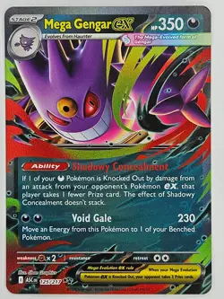 Pokemon TCG - 125/217 Mega Gengar ex Ascended Heroes Ultra Rare - Image 1