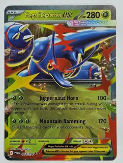 Pokemon TCG - 004/094 Mega Heracross ex Phantasmal Flames Double Rare - Image 1