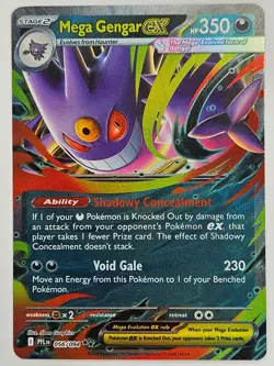 Pokemon TCG - 056/094 Mega Gengar ex Phantasmal Flames Double Rare - Image 1