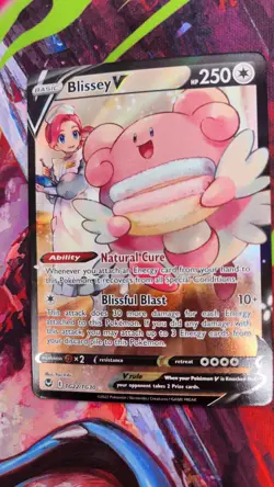Blissey V - TG22/TG30 - Ultra Rare - Silver Tempest Trainer Gallery Pokemon NM - Image 3