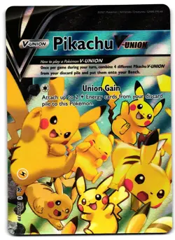 Pikachu V-Union SWSH139 - 🌊 Sword & Shield Promo Promo Pokemon TCG Holo 🖤 - LP - Image 1
