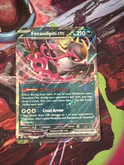 Fezandipiti ex 142/217 Mega Evolution Ascended Heroes Pokemon TCG PACK FRESH - Image 1