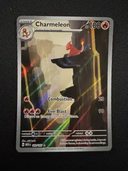 Charmeleon 169/165 Illustration Rare Pokemon 151 Scarlet Violet NM Full Art - Image 2