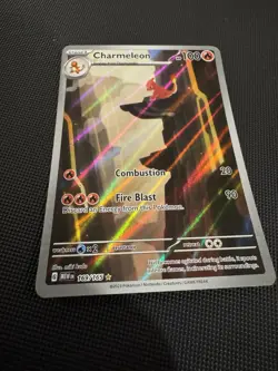 Charmeleon 169/165 Illustration Rare Pokemon 151 Scarlet Violet NM Full Art - Image 4