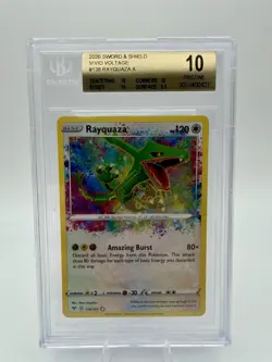 Pokemon Rayquaza Vivid Voltage Amazing Rare Holo #138/185 Beckett Pristine 10 - Image 1