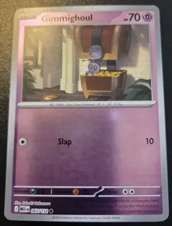 Gimmighoul 067/132 Reverse Holo Common Mega Evolution Pokemon TCG - Image 1