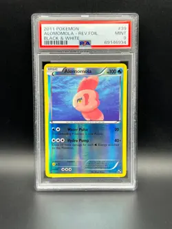 Pokemon PSA 9 MINT Alomomola 39/114 Black & White Reverse Holofoil 2011 S#6934 - Image 1