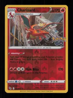 REVERSE HOLO CHARIZARD RARE HOLO 010/078 NM POKEMON - Image 1