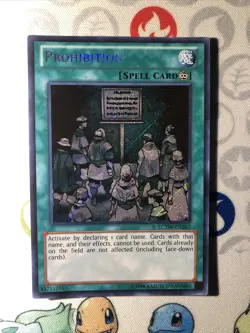 Prohibition LCYW-EN267 Secret Rare Yugioh Card Mixed Edition - Image 1