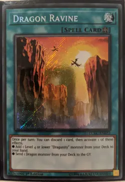 YuGiOh Dragon Ravine Secret Rare 1st Edition LCKC-EN072 - Image 1