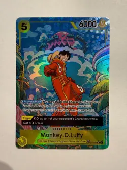 Monkey D Luffy OP07-109 TR Treasure Rare Two Legends OP08 Egghead NM One Piece - Image 1
