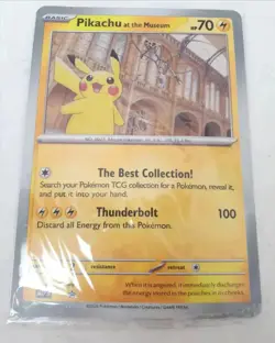 Pokemon Jumbo Card TCG Pikachu At The Museum Sealed Natural History Museum - Image 1