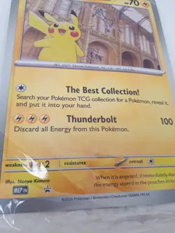 Pokemon Jumbo Card TCG Pikachu At The Museum Sealed Natural History Museum - Image 3