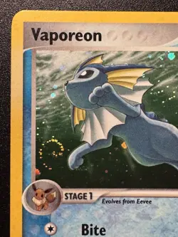 Vaporeon 6/17 POP Series 3 Promo Pokemon Card Holo Foil Rare Swirl LP - Image 3