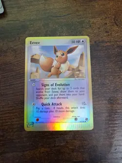 Pokemon Eevee 63/100 Reverse Holo Sandstorm Card - Image 1