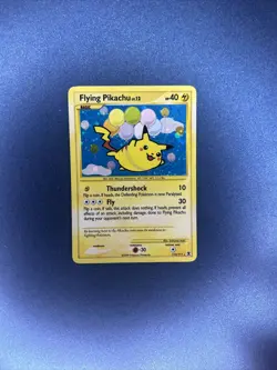 Flying Pikachu 113/111 Holographic Rare Pokemon Card Rising Rivals TCG NM - Image 1