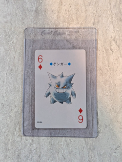 GENGAR NO. 094 6 OF DIAMONDS POKEMON SILVER POKER CARD JAPANESE 1999 - Image 1