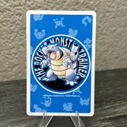 Mankey Queen Of Hearts Pokemon Poker Blue Deck Playing Card - Image 2