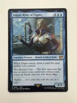 Edgar King of Figaro MTG Magic the Gathering Card NM Near Mint FIN - Image 1